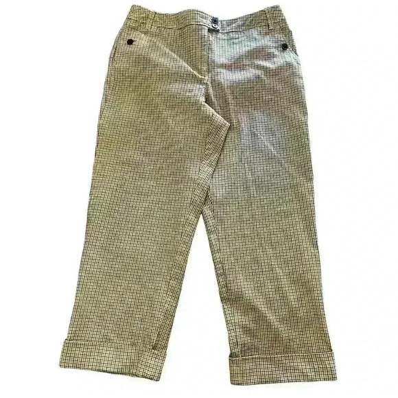 Talbots Plaid Stretch Pants with Cuffed Hem Size‎ 10 - Classic & Comfortable - Picture 1 of 5